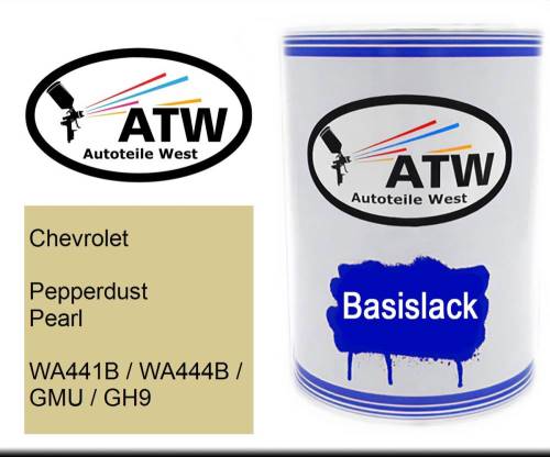 Chevrolet, Pepperdust Pearl, WA441B / WA444B / GMU / GH9: 500ml Lackdose, von ATW Autoteile West.